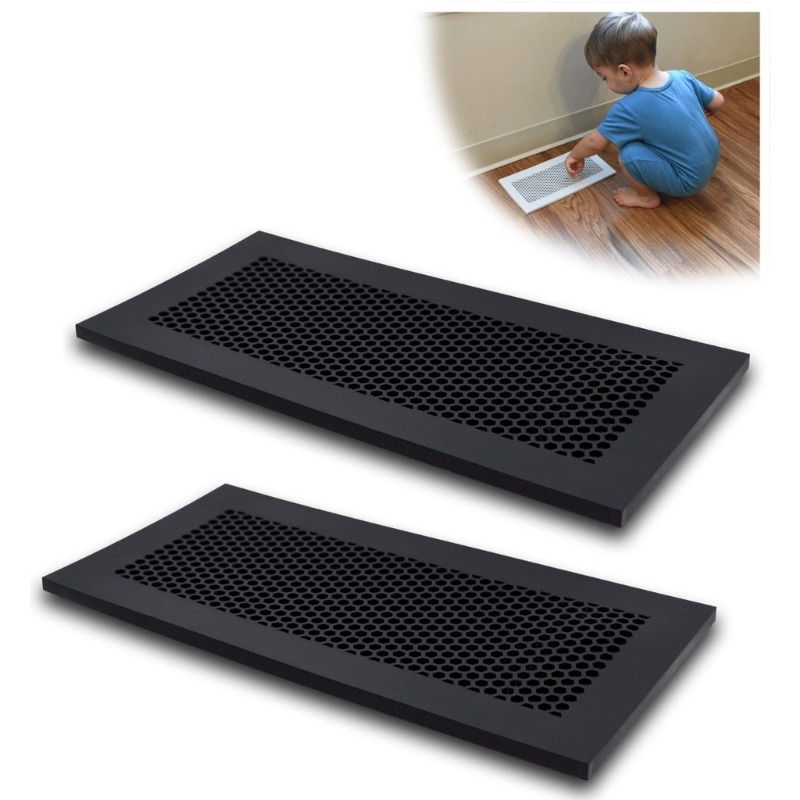 Baby Proofing Vent Covers for Wall Floor Child Proof Silicone Floor Air Vent Cover Security Vent Screen Trap for Ceiling