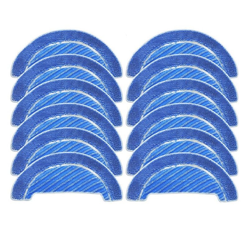 Hot 12Pcs Mop Cloth For Conga 1090 1790 Series Robot Vacuum Cleaner Accessories Fabric Mop Insert Kit