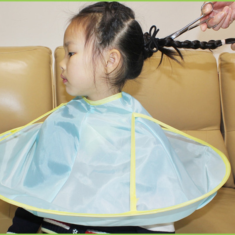 1PC Portable Foldable Hair Cutting Cloak Umbrella Cape Waterproof Haircut Gown Apron Adult Kids Tool Home Hair Styling Accessory