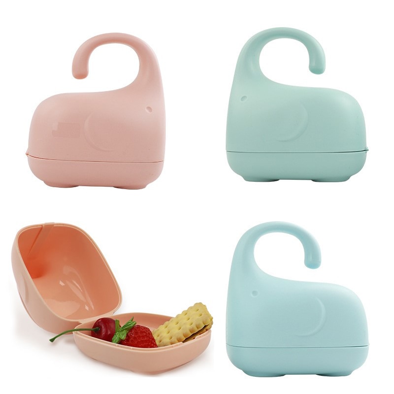 BPA Free Portable Baby Pacifier Box Snack Teether Storage Box Nipple Soother Container Dustproof Elephant Pacifier Case Holder