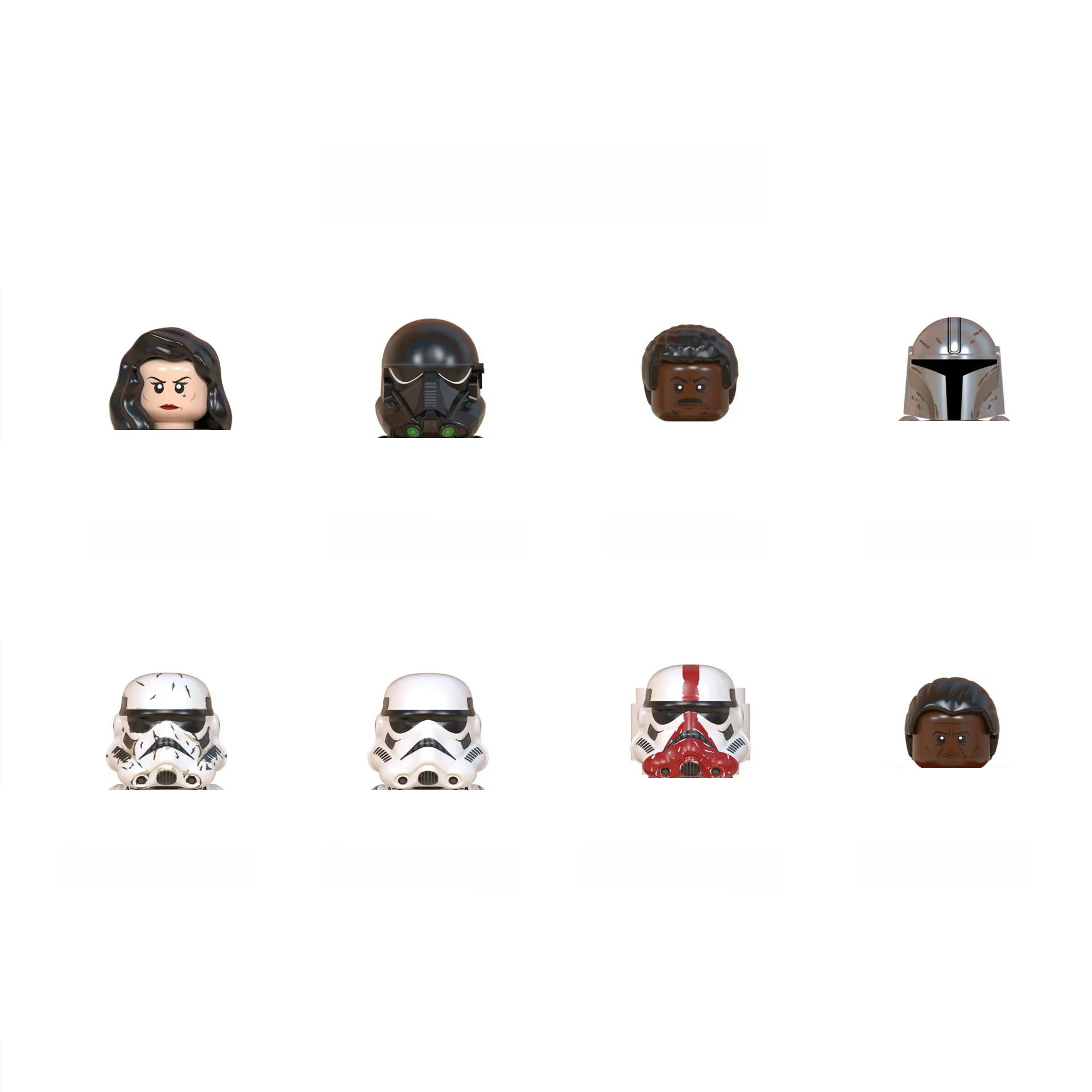 WM6099 Building Blocks Flame Death Trooper Bricks Stormtrooper Figures Moff Gideon Mini Figurines