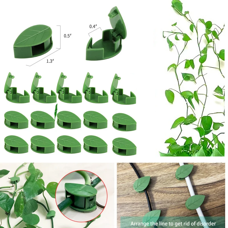 Invisible Plant Climbing Wall Fixture Rattan Vine Bracket Fixed Buckle Leaf Clips Traction Holder