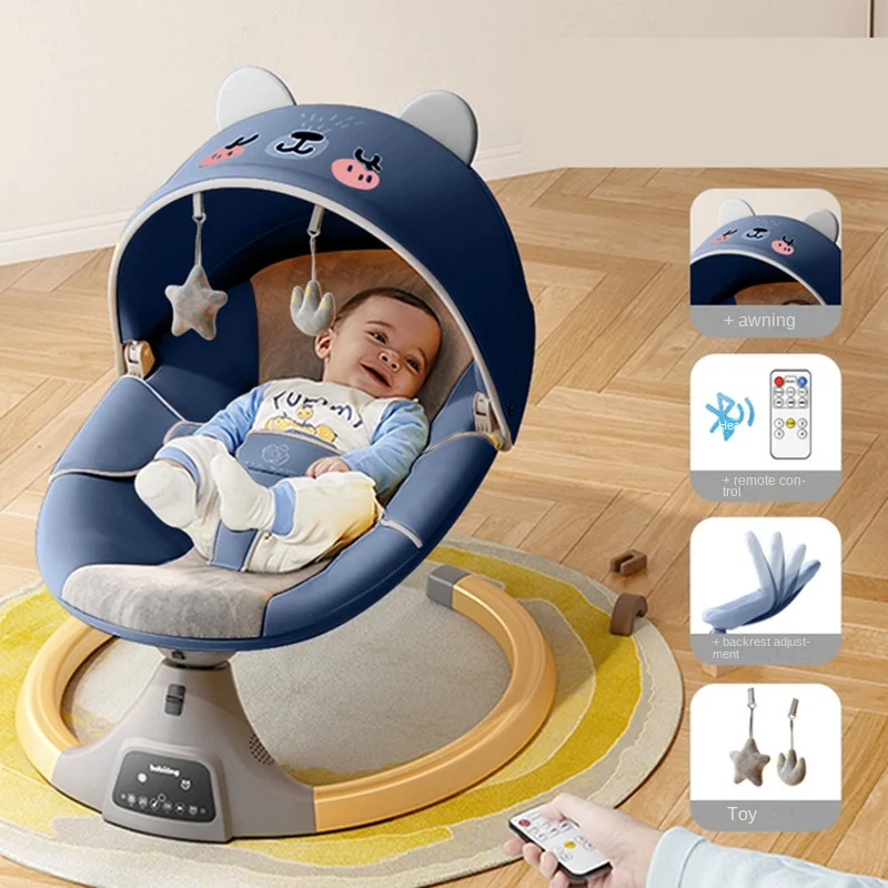 0-3 Years Baby Rocking Bed Newborn MultiFunction Electric Rocking Chair Baby Sleeping Cradle Bed