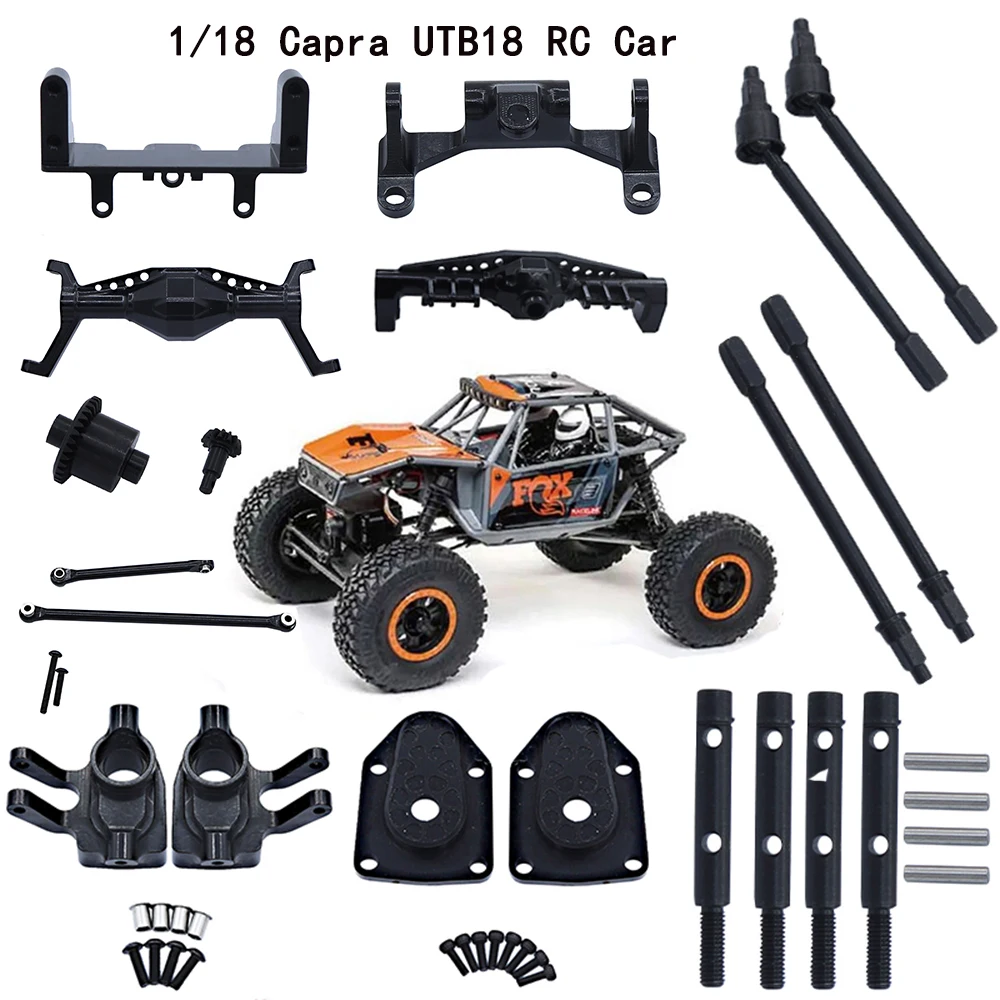 Metal Servo Mount Rod Seat Axle Housing Steering Cup Axle Outer Cover CVD Output Shaft for 1/18 RC