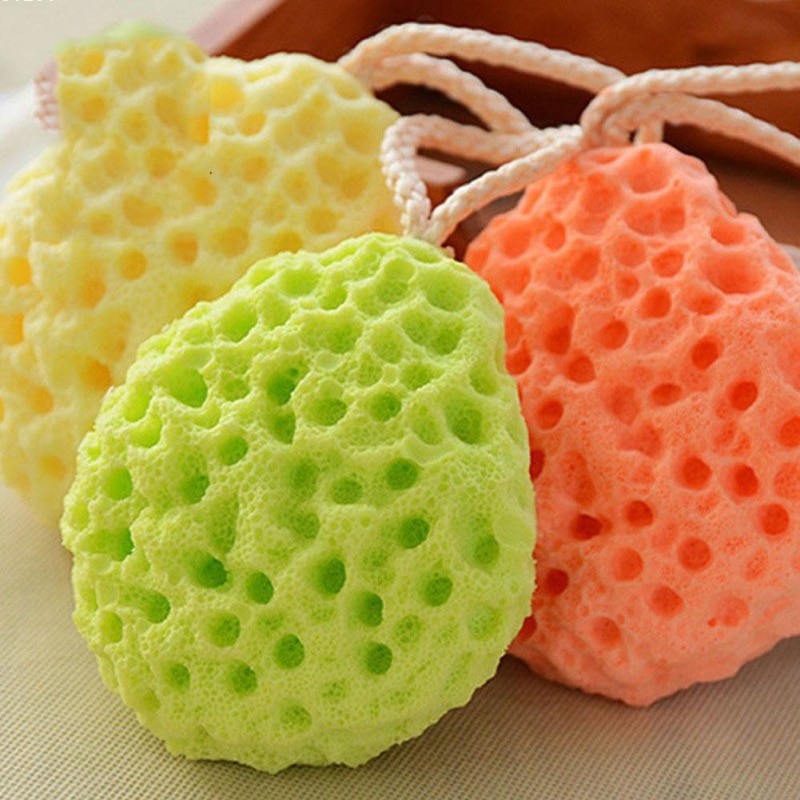 Bath Ball Mesh Brushes Sponges Bath Accessories Body Wisp Natural Sponge Dry Brush Exfoliation Cleaning Equipment