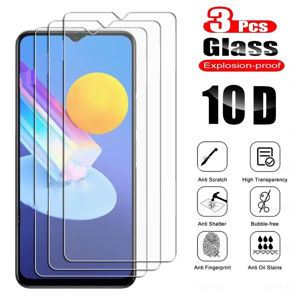 3PCS High Quality Tempered Glass For Vivo Y33 Screen Protector Glass Film