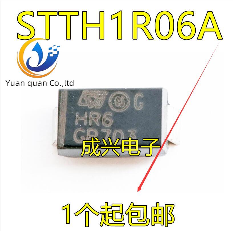 20pcs original new STTH1R06A SMA STTH1R06 screen HR6 diode rectifier