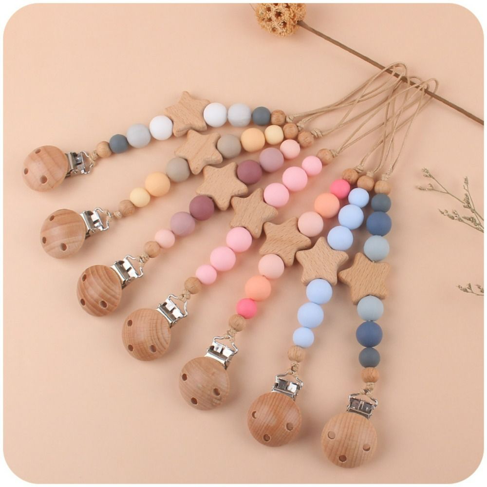 Cute Silicone Baby Pacifier Clips Silicone Pacifier Chain Nipple Bracket Holder For Nipples Toddler Toys Baby Shower Gift