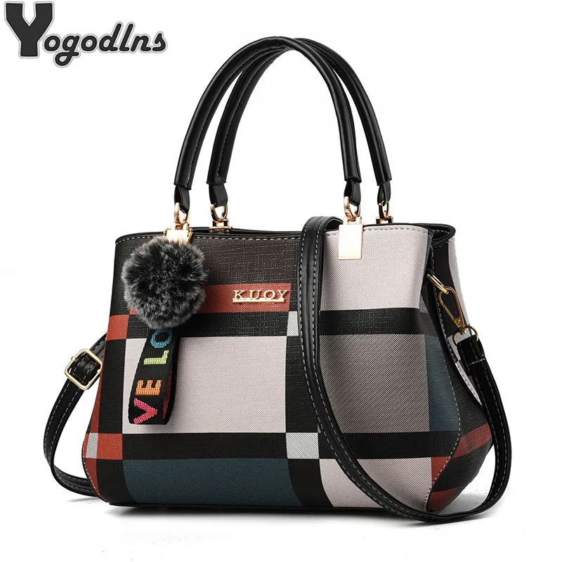 Elegant Designer Handbags Women Bags Messenger PU Leather Crossbody Bags Hairball tassen Girls