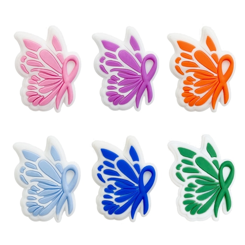 Bow-shaped Teether Baby Teething Toy Silicone Teethers BPA Free Food Grade Silicone Teethers for Babies Colorful QX2D