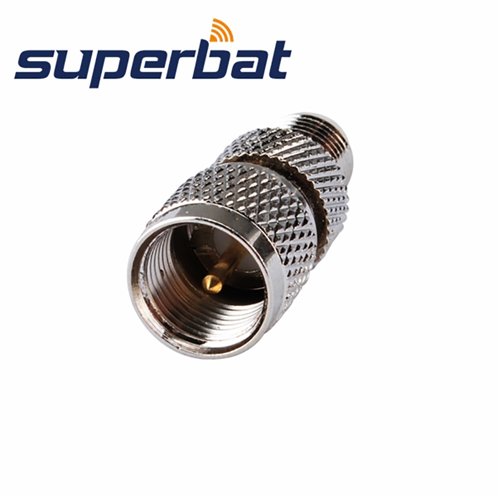 Superbat 5pcs FME to Mini-UHF Adapter FME Female to Mini-UHF Male Straight RF Coaxial Connector