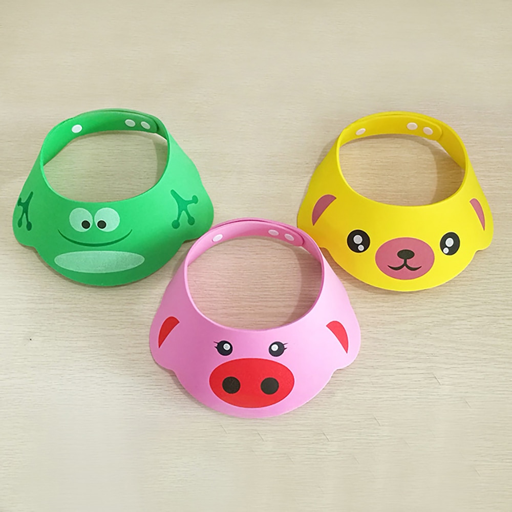 Baby Shampoo Cap Wholesale Thickened Children'S Baby Shampoo Cap Bath Bath Cap Cartoon Adjustable Shower Cap