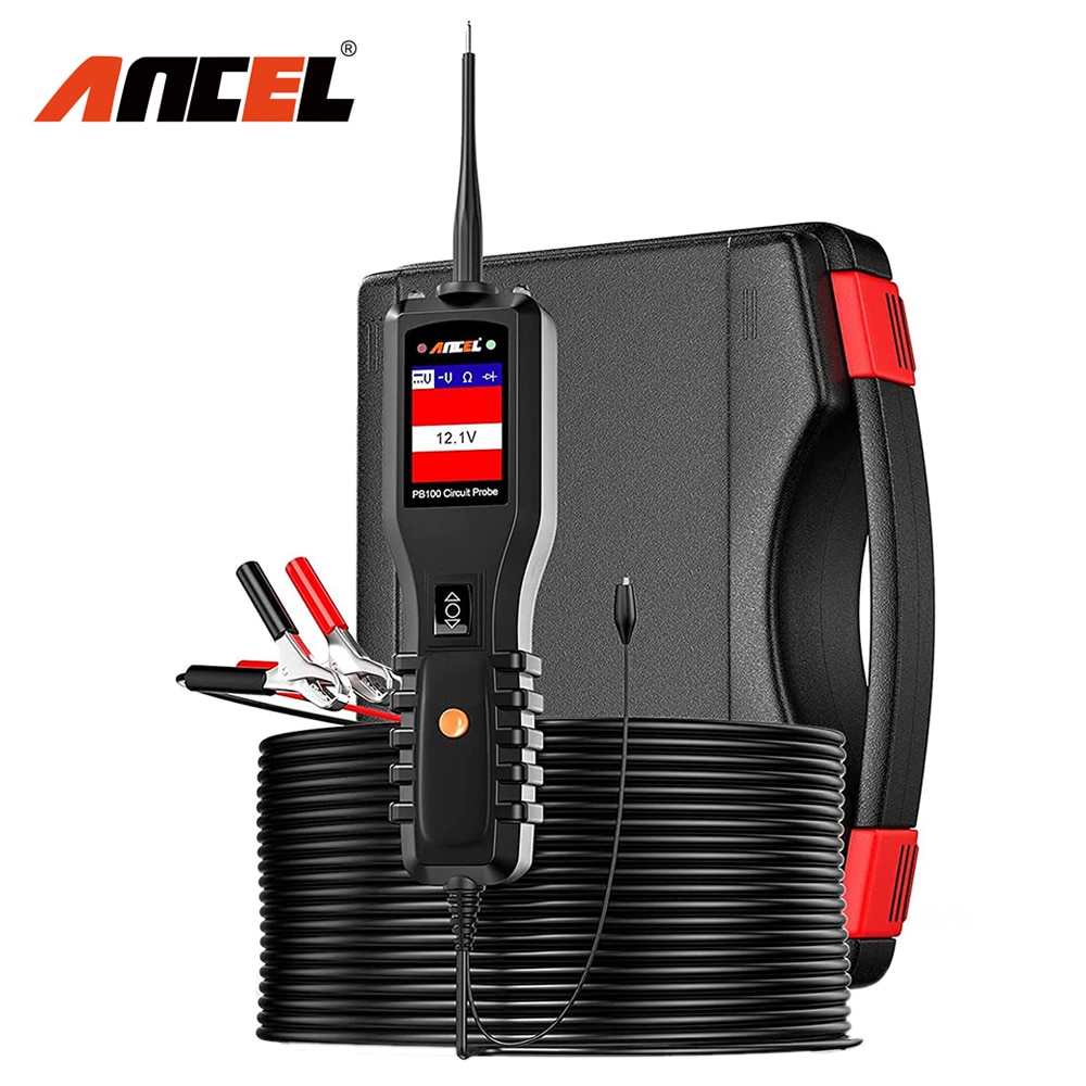 Ancel PB100 Automotive Circuit Tester Inspection Tools Power Circuit Probe Kit 12V 24V Electrical System Mechanical Works Tool