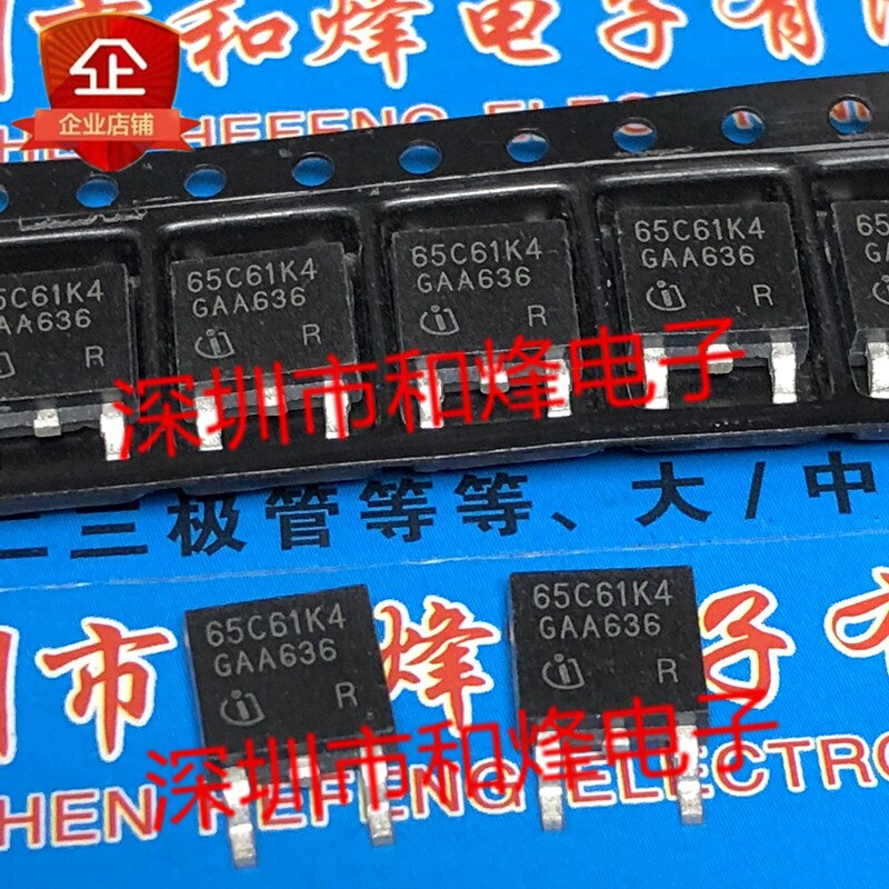 30pcs original new 65C61K4 IPD65R1K4C6 TO-252 700V 8.3A