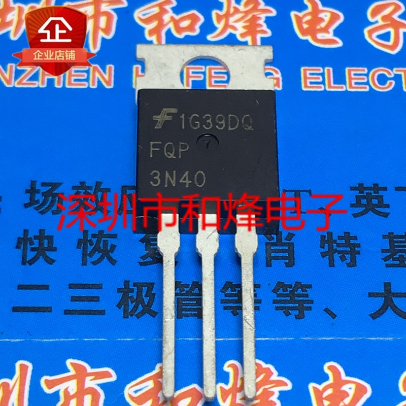 30pcs original new FQP3N40 TO-220 2.5A 400V