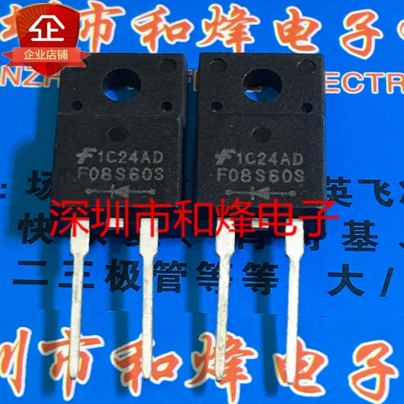 30pcs original new F08S60S FFPF08S60STU TO-220F 8A 600V