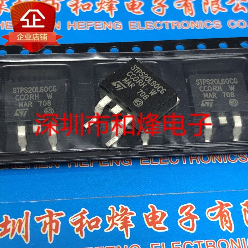 30pcs original new STPS20L60CG TO-263 20A 60V