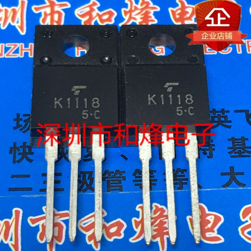 30pcs original new 2SK1118 K1118 TO-220F 600V 6A