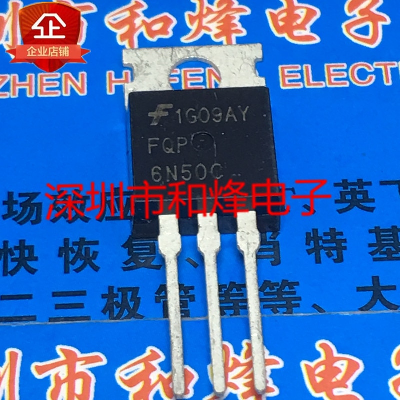 30pcs original new FQP6N50C TO-220 500V 6A