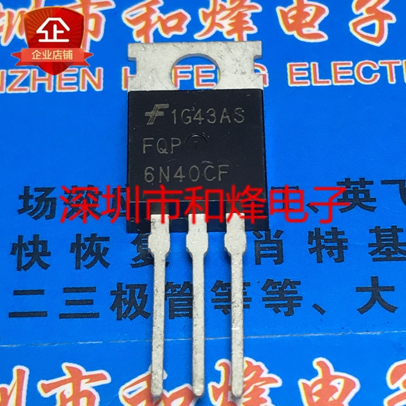 30pcs original new FQP6N40CF TO-220 6A 400V