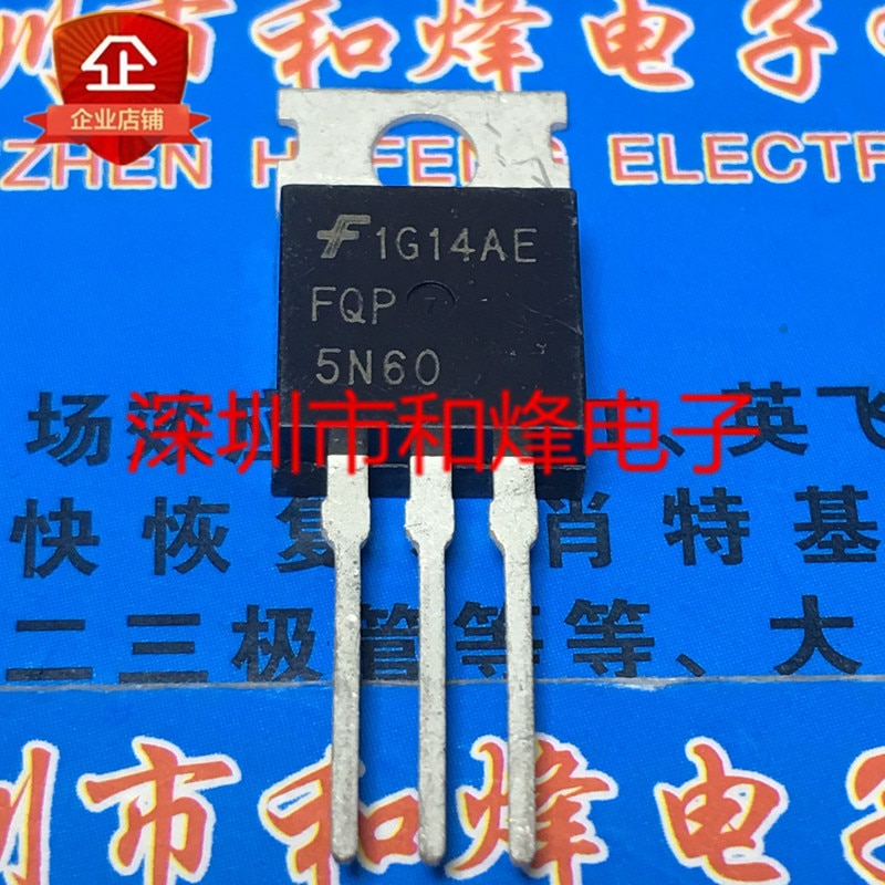 30pcs original new FQP5N60 TO-220 5A 600V