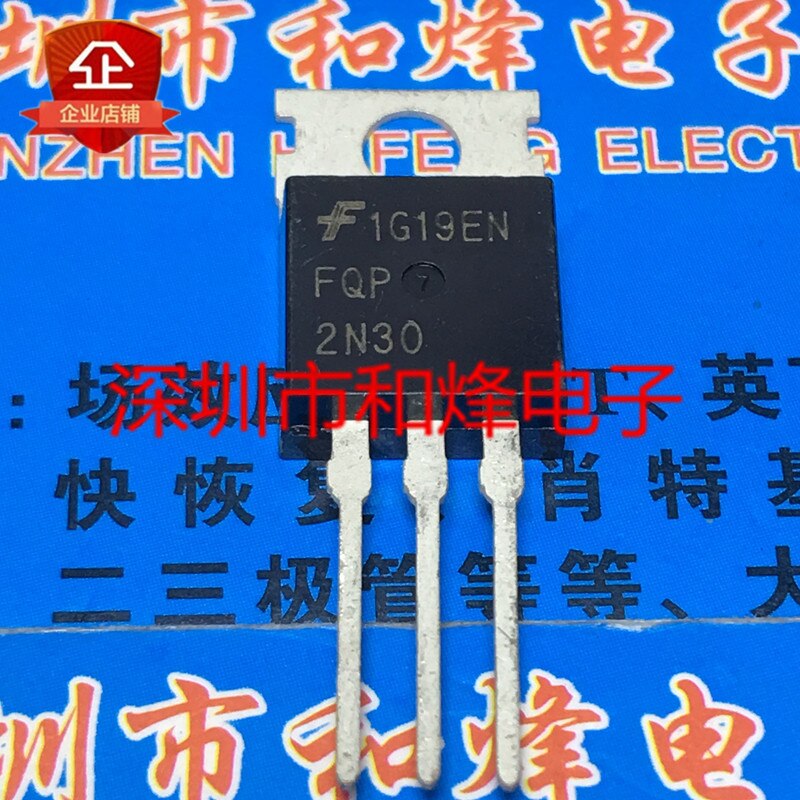 30pcs original new FQP2N30 TO-220 2.1A 300V