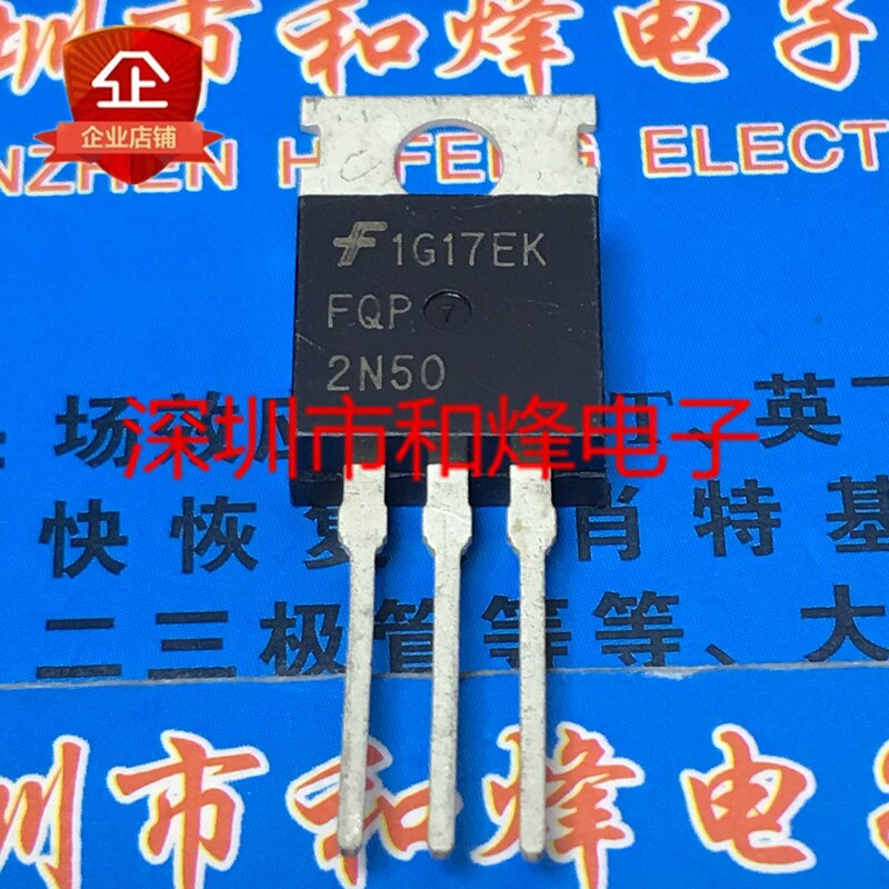 20pcs original new FQP2N50 TO-220 2.1A 500V