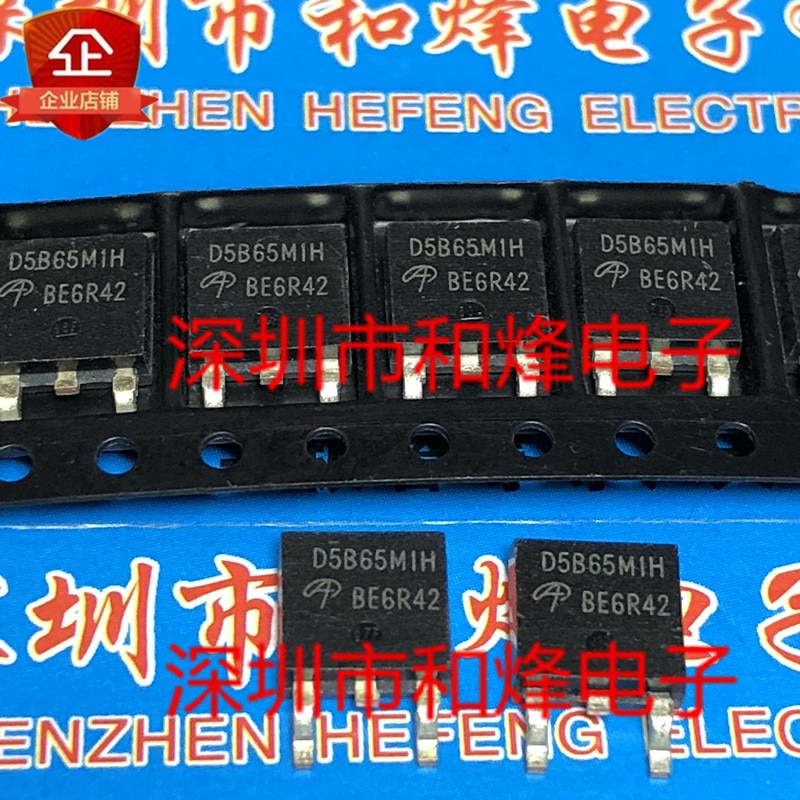 30pcs original new D5B65M1H AOD5B65M1H TO-252 650V 5A