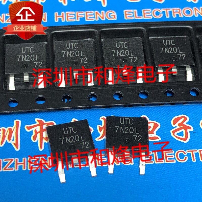 30pcs original new UTC7N20L TO-252 200V 7A