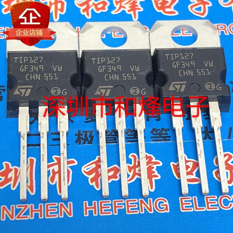 30pcs original new TIP127 TO-220 100V 5A