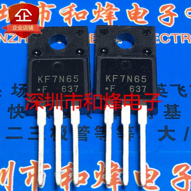 30pcs original new KF7N65 KF7N65F TO-220F 650V 7A