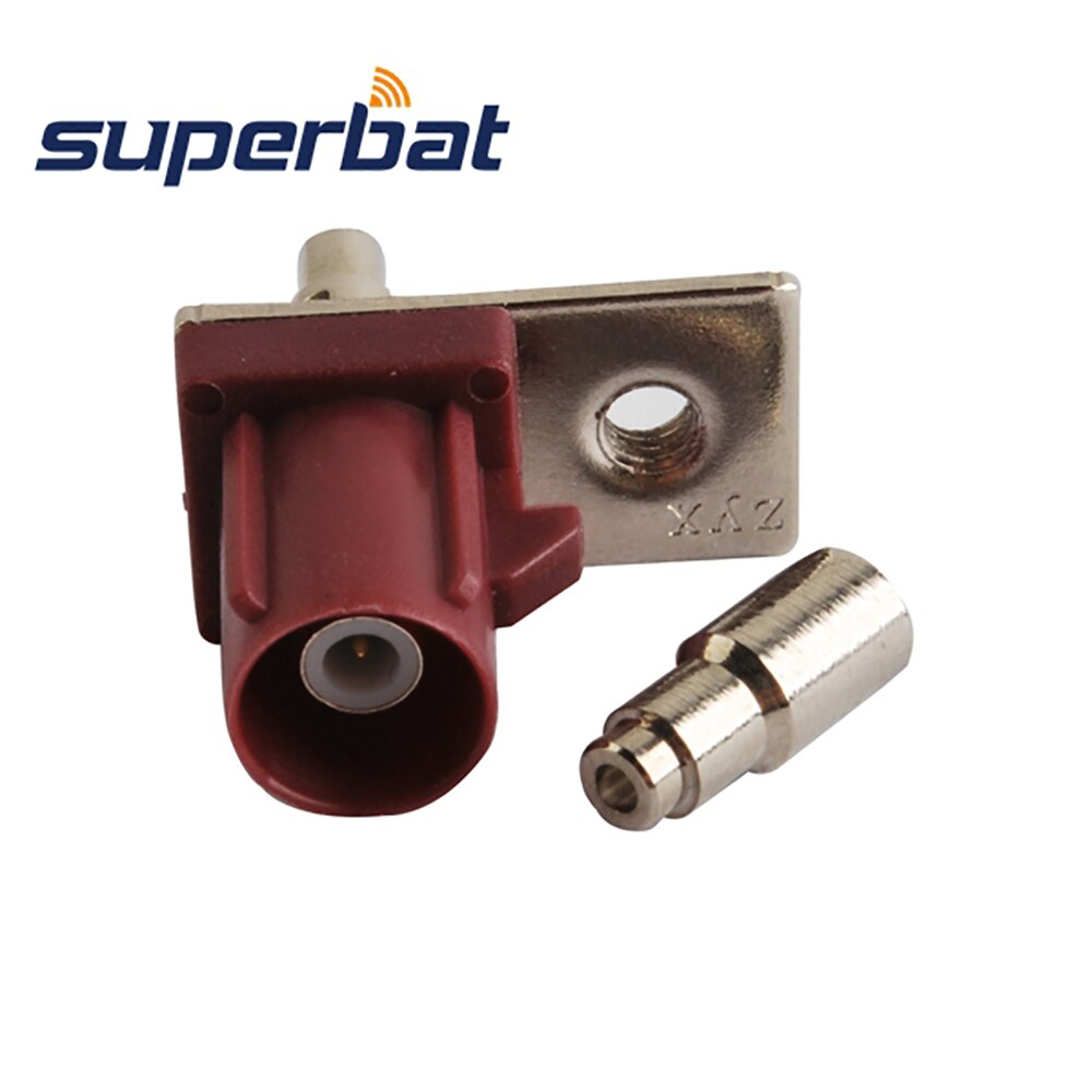 Superbat 10pcs Antenna Connector Fakra Male Straight for Violet Car GSM RF Coaxial Connector for Cable 1.13mm,1.37mm,RG178