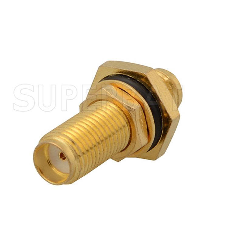Superbat 5pcs SMA Adapter SMA Jack to Female Straight long Version RF Coaxial Connector