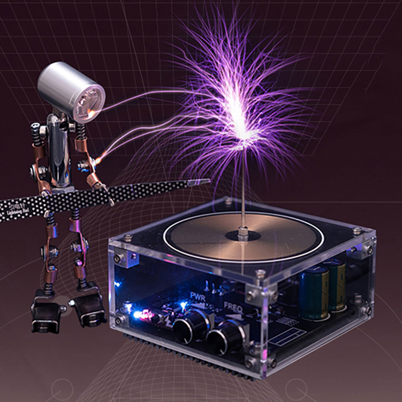 Music Tesla Coil Module BT Version Electronics Mobilephone Artificial Lightnings Wireless Sound Transmission Science Teaching