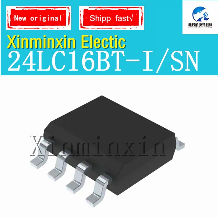 1PCS/lot 24LC16 24LC16BI 24LC16BT-I/SN 24LC16B-I/SN SOP8 IC chip New Original
