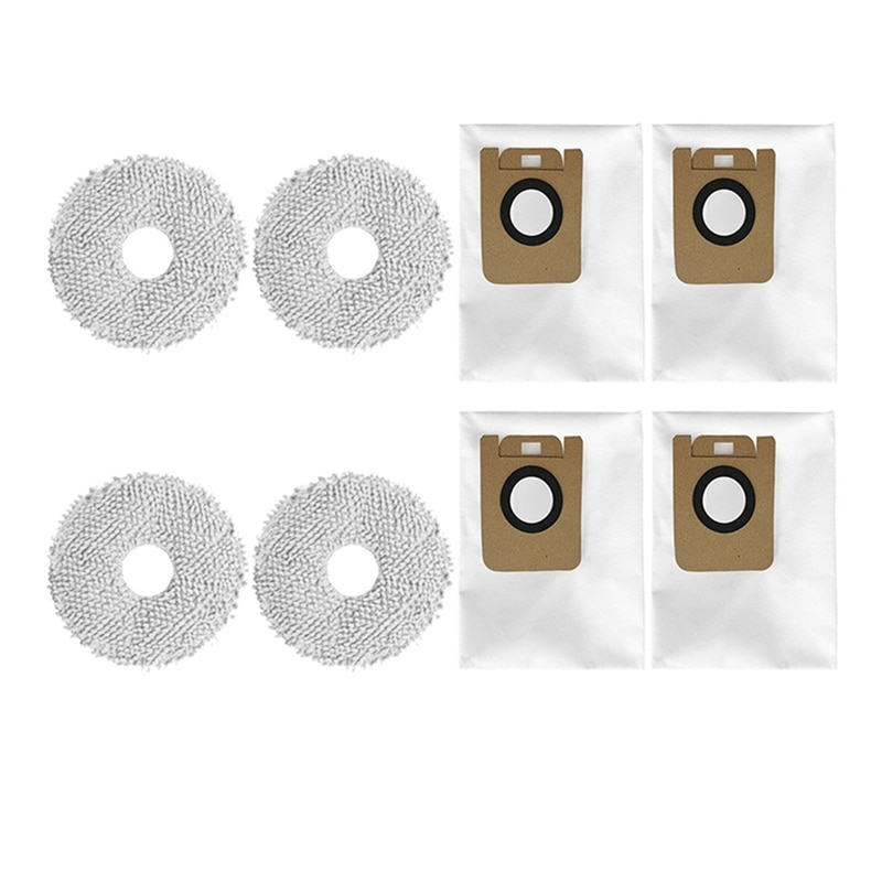 1 Set Dust Bags Mop Cloth For Xiaomi Dreame Bot L10S Ultra/ S10/ S10 Pro Robot Vacuum Cleaner Spare Parts Accessories