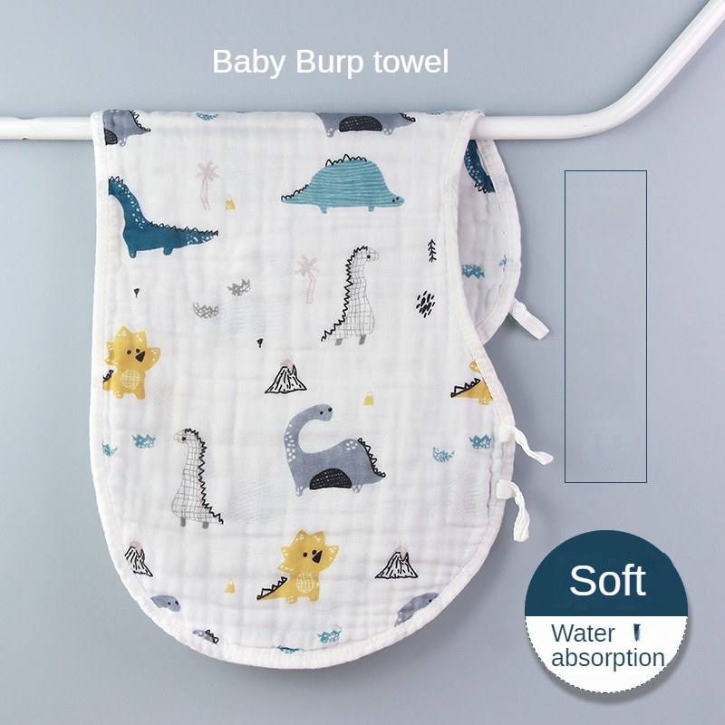 Burp Towel Shoulder Pad Anti Spitting Super Soft Baby Bib Cotton Gauze Small Square Towel Six Layer Saliva Towel Burp Cloths