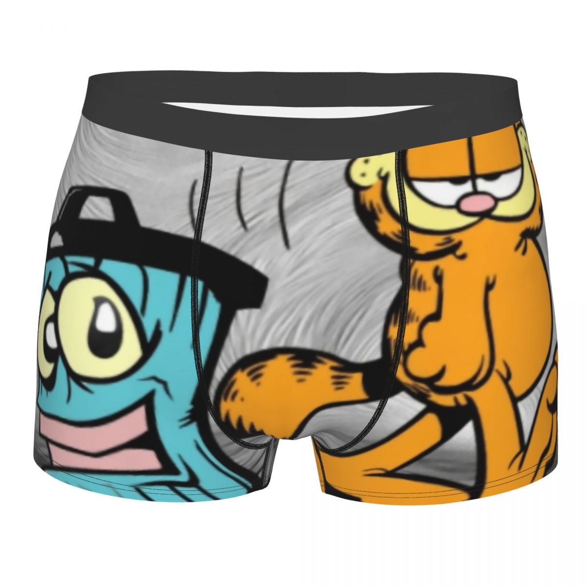 Manga Garfields Underwear Men Sexy Print Customized Cartoon Anime Cat Pattern Boxer Shorts Panties