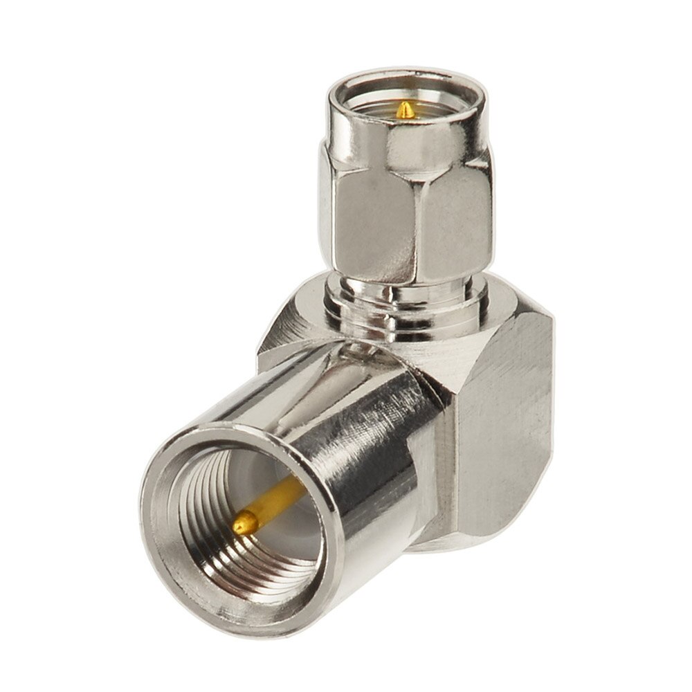 Superbat FME Right Angle Male to SMA Plug Right Angle Adapter for RF Coaxial Cable or Device