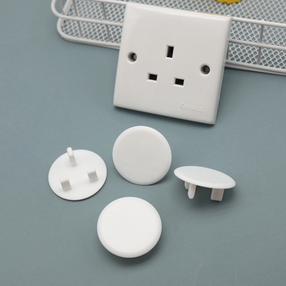 20pcs Durable Nursery Home School 3 Prong Baby Proofing Outlet Cover Invisible