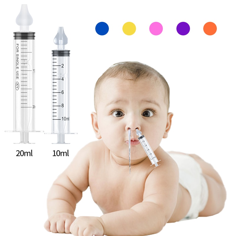 2PCS 10ML/20ML Needle Tube Nasal Aspirator Baby Nose Cleaner Rhinitis Rhinitis Nasal Washer Baby Nasal Irrigator Nose Washing