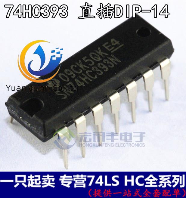 30pcs original new SN74HC393N HD74HC393P DIP-14 binary counter