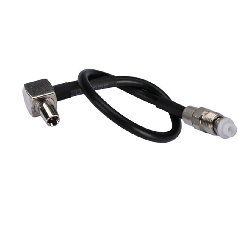 Superbat 2pcs Manufacturer FME Female to TS9 Male Right Angle Cable for ZTE MF645 RG174 15cm