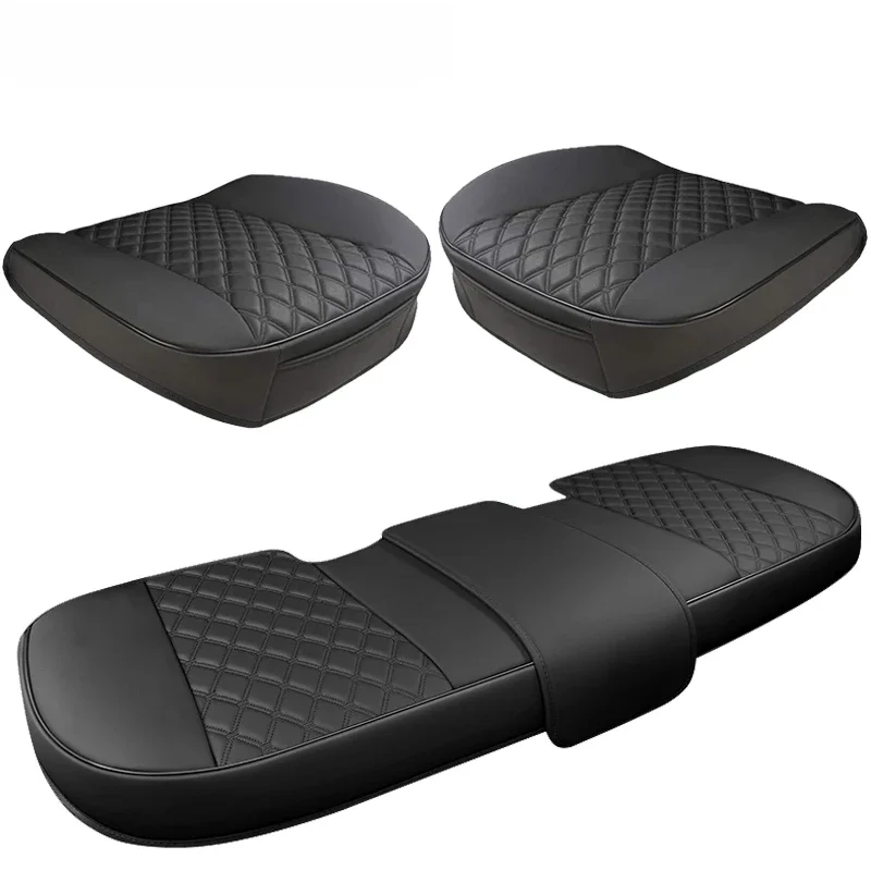 SEAMETAL Car Seat Cover PU Leather Auto Car Chair Covers Automobiles Seat Covers for Women Men Baby