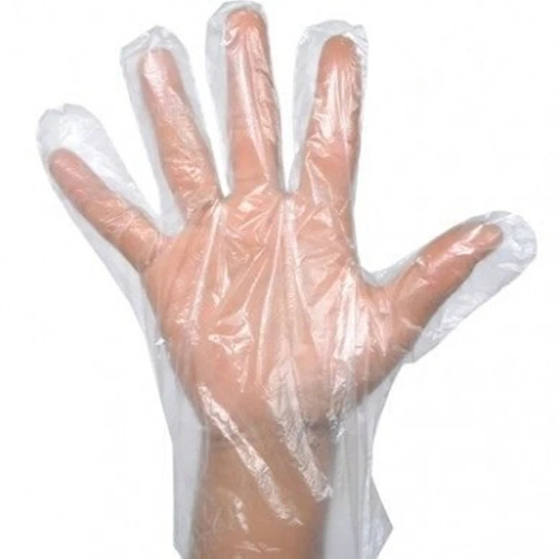 100 Pcs Eco-friendly Disposable Gloves Garden Household Restaurant BBQ Clear Multi-functional Gloves