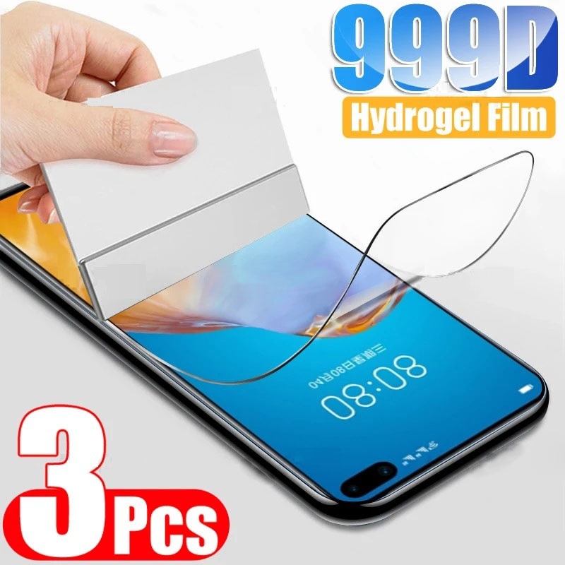 3PCS Screen Protector for Huawei P40 P20 P10 P9 P8 Lite Pro E 2017 2019 Hydrogel Film for Huawei P Smart Z 2020 2021 P30 Film