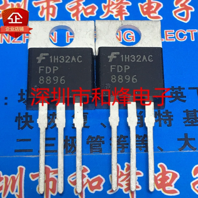 30pcs original new FDP8896 TO-220 30V 92 A