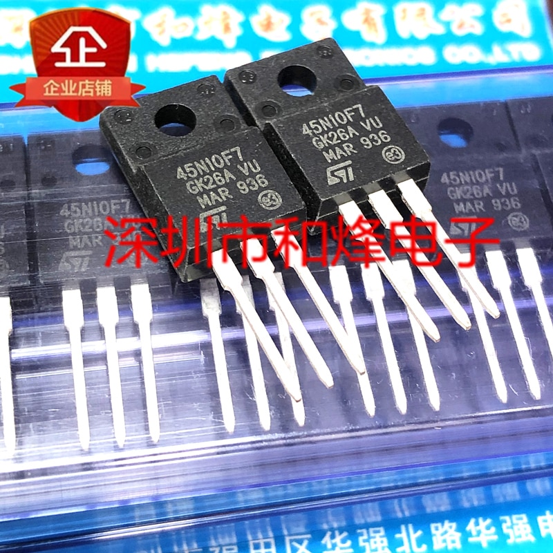 30pcs original new 45N10F7 STF45N10F7 TO-220F 100V 30A