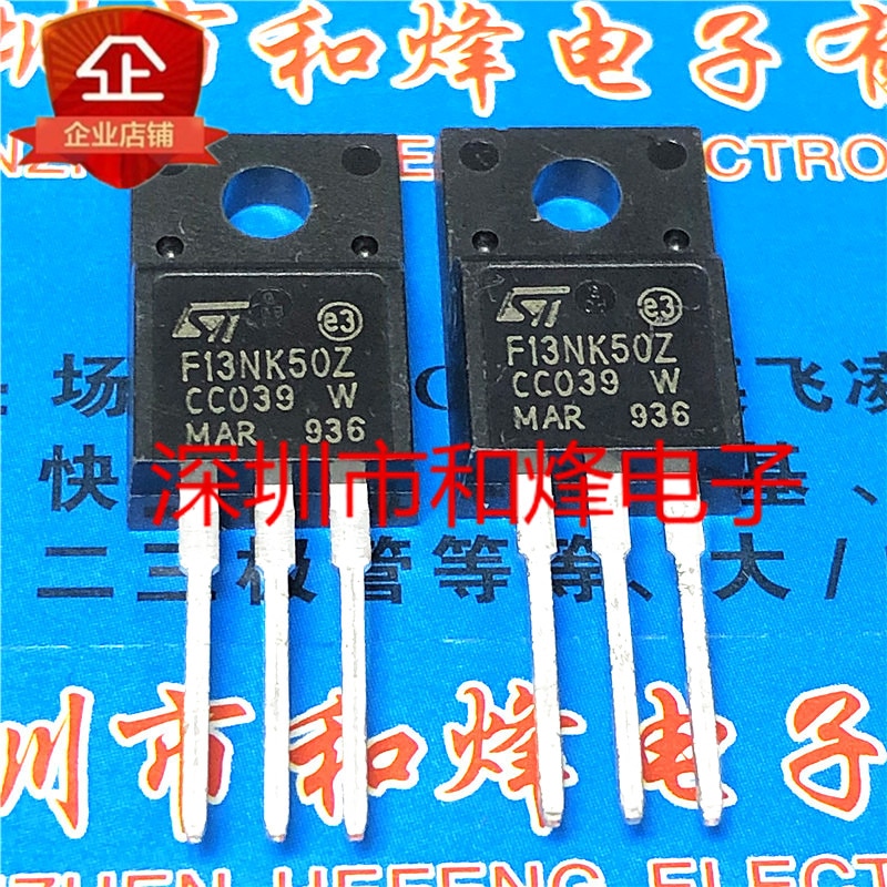 30pcs original new F13NK50Z STF13NK50Z TO-220F 500V 11A