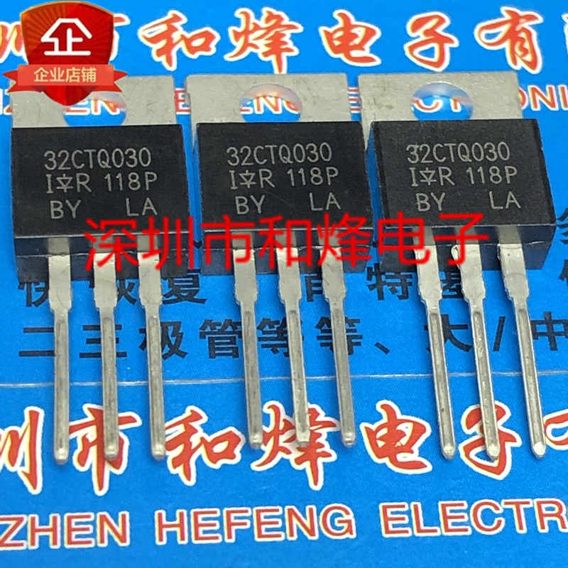 30pcs original new 32CTQ030 TO-220 30A 30V
